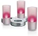 Philips Imageo CandleLights, LED Kerzen, 3er Set, rot, 6910832PH