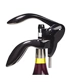 Shiny Black Houdini Corkscrew by Metrokane