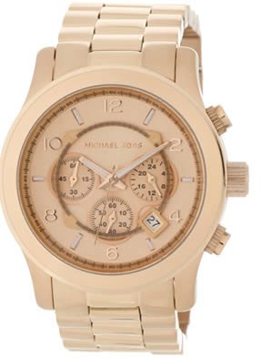Michael Kors Watches Michael Kors Men's Rose Gold Oversize Runway (Rose Gold)