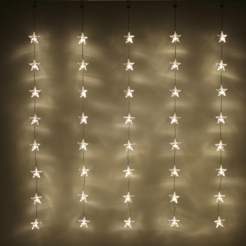 40er LED Sternen Lichtervorhang