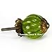 Green Peridot Glass Cabinet Knobs, Kitchen Drawer Pulls & Handle Set/2pc ~ K185FF Vintage Style Pumpkin Shaped Glass Knobs with Florentine Hardware, for Dresser, Drawers, Cabinets & Vanity