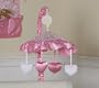 JoJo Designs Musical Baby Crib Mobile - Pink Princess Satin and Lace