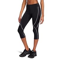 Gore Running Wear Women's Pulse Lady Tight 3/4, Black/Steel Grey, Small