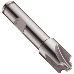 Niagara Cutter CRCO126 Cobalt Steel End Mill, General Purpose, Uncoated (Bright), 4 Flutes, 1/16" Radius, Corner-Rounding End, 7/16" Cutter Diameter