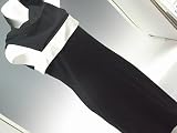 (バレンシアガ)BALENCIAGA ノースリーブデザインワンピース ブラックXホワイト 38 並行輸入品の画像