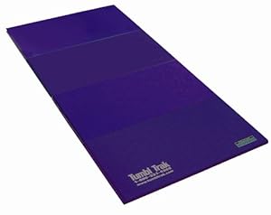 Tumbl Trak Purple Tumbling Panel Mat with 2-Feet Folding Panels, 4-Feet Width x 8-Feet Length x 2-Inch Height
