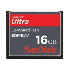 Sandisk Ultra CompactFlash 16GB Memory Card 30MB/s - Retail Pack