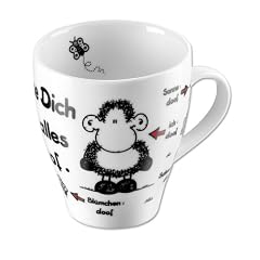 Sheepworld 40048 Tasse - Ohne Dich ist alles doof