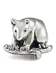 Ohm Sterling Silver Possum Bead Charm