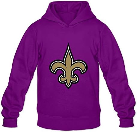 New Orleans Saints Design Men's Hoodies Sweatshirt Purple Size XXL