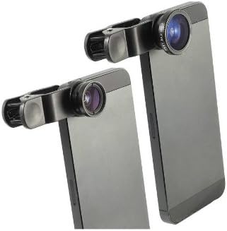 Action1st Universal 3 in 1 Clip Fisheye Lens Wide Angle Lens Macro Lens for iPhone 6/6 Plus 5 5s 5c 4S 4 iPod Touch iPad Samsung Galaxy S3 S4 S5 S6 Note 1 2 3 4  HTC M8mart Phone PC (Black)