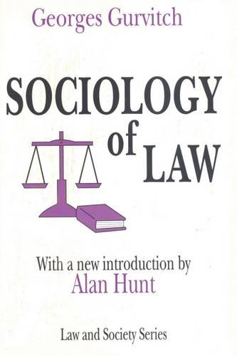sociology of law law and society series