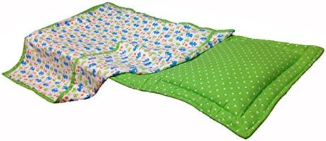 Cot Buddy Hypo-Allergenic Mats for Pre School and Day Care, Green (Pack of 2)
