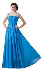 Portrait Neck Beaded Ruched Chiffon  Dress