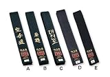 Embroidered Black Belt - Taekwondo