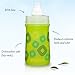 Brita Soft Squeeze Water Filter Bottle For Kids, Green Squares,13 Ounce, packof2