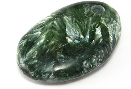 Seraphinite Clinochlore Pendant From Russia - 1.6"