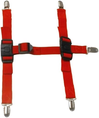 Canine Footwear Suspenders Snuggy Boots for Dog, Medium, Red