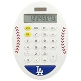 L.A. Dodgers White Baseball Pro-Grip Calculator
