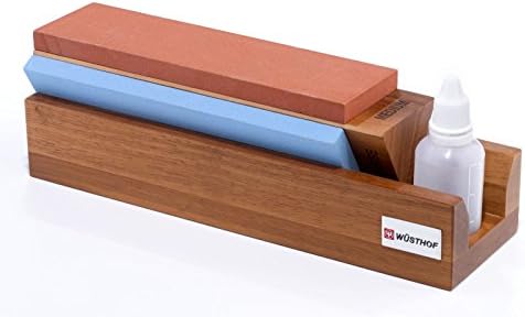 Wusthof Tri-Stone 3-sided Water Sharpening Stone 240/1000/3000 - Knife Sharpener * FREE SHIPPING *