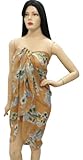 Sexy Island Print Sheer Hot Beach Sarong Pareo Cover Up XMas Christmas Gift