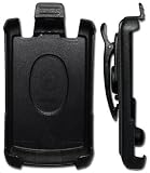 Blackberry Curve 8330 Swivel Rotating Belt Clip Cell Phone Holster - Black Hard Plastic Holster Clip