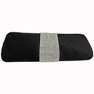 Crystal Satin Clutch