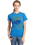 NFL Women's San Diego Chargers Heather Vintage Short Sleeve Crew (Blueberry, Large)
