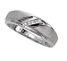 Men's 10k White Gold Satin Finish with Diamond-Accent Ring (0.05 cttw, J-K Color, I2-I3 Clarity)