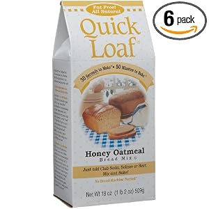 Quick Loaf Honey Oatmeal Quick Bread, 18-Ounce Boxes (Pack of 6)