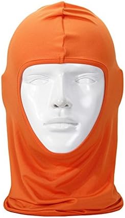 SmartWild Unisex Outdoor Motorcycle Full Face Mask Lycra Balaclava Ski Neck Protection (Orange)