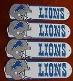 Ceiling Fan Designers 42SET-NFL-DET NFL Detroit Lions Football 42 In. Ceiling Fan Blades Only