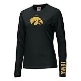 Nike Iowa Hawkeyes Black Ladies Classic Logo Long Sleeve T-shirt