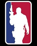 Call of Duty Sticker Decal. Blue Red and White