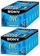 Sony DVC60PRL Mini DV Tape 60min Premium Data Cartridge 10 Packs