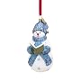 Reed & Barton Caroling Snowman Blown Glass Ornament
