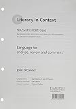 Language to analyse, review and comment : teacher's portfolio