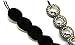 Rhinestone Beaded Elastic Headband with Clear and Dark Crystals Fashion Hair Accessory