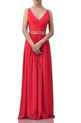 A-line Floor Length Chiffon  Dress