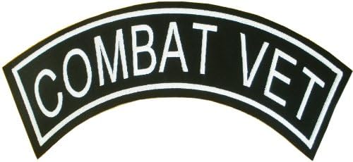 Military & Saying Rocker Patches (Combat Vet) Top Rocker