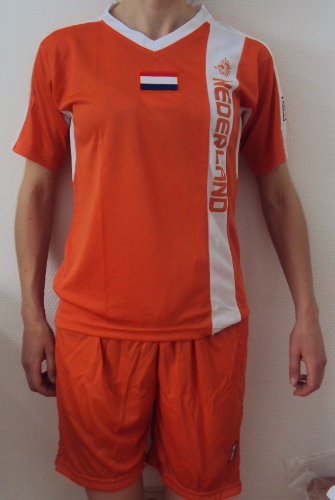 WM 2010 KINDER TRIKOT SET NIEDERLANDE ORANGE GRÖSSE 134/140 NEU