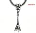 SILVER TONE EIFFEL TOWER DANGLE CHARM BEAD ~ Fits Pandora/Troll/Chamilia Style Bracelets