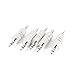 VizGiz 5 Pack 1/8 3.5mm Male to Male Coupler Joiner Stereo Audio Adapter Earphone Headphone Straight Jack Plug in Connector Converter M/M for Bluetooth Receiver AUX PC Laptop MP3 Player Car Extension