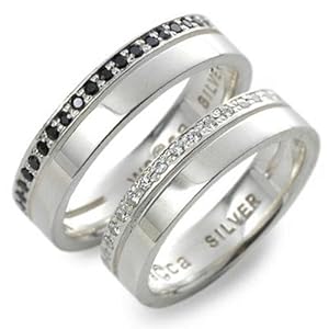 【クリックで詳細表示】wacca (ワッカ) シルバーペアリング Men’s：21.0号 Lady’s：15.0号 PZR1-SV-BKCZ-PZR1-SV-WHCZ