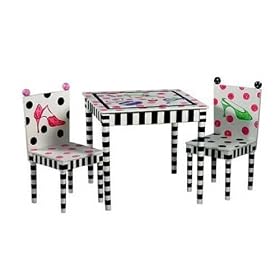LC Creations Fashionista Table and Chair Set