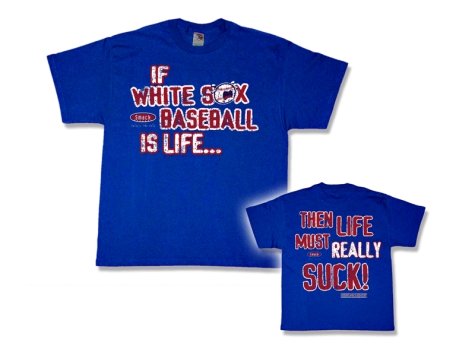 Mens Chicago Cubs Royal If White Sox Baseball is Life Tshirt