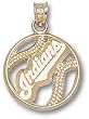 Cleveland "Indians" Pierced Bball Charm/Pendant -14K/10K, Stainless Steel or Gold Plated
