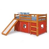 Woodcrest Alexander Tent Twin Loft Bed with Slide - WCM258