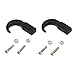 LAFEINA 1Set Black Metal Winch Hook for 1/10 Scale Rock Crawler RC Car