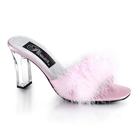 Pleaser Women's Romance-301F Marabou Slide